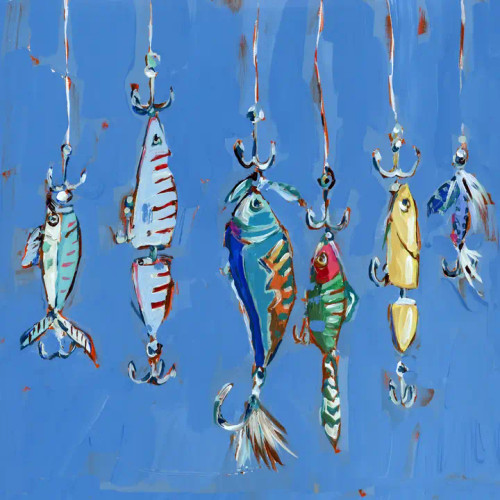 Chelsea McShane Art "Hooked On You" Canvas - 24x24