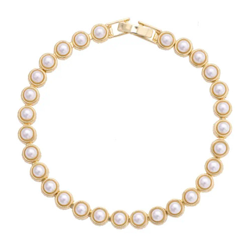 Canvas Ivy Pearl Linked Bracelet - Ivory
