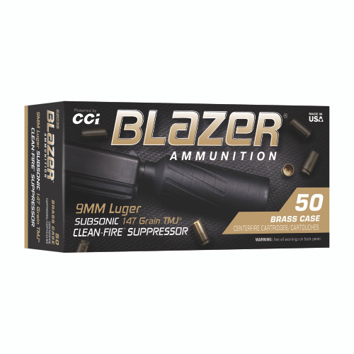 CCI Blazer 9mmLuger 147gr Total Metal Jacket