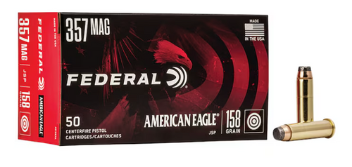 Federal American Eagle 357 Magnum Ammo 158 Grain Jacketed Soft Point