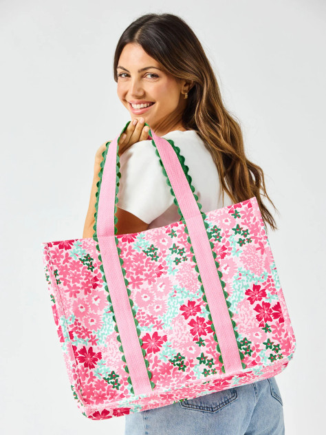Mary Square Monaco Tote Bag - Petal Perfect Pink
