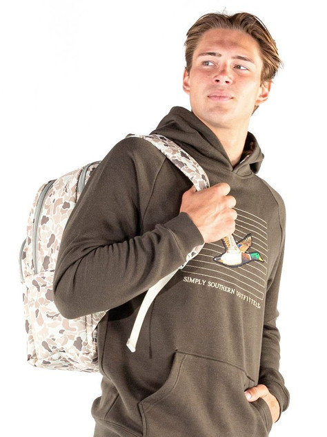 Simply Southern Men's School Backpack - Light Camo