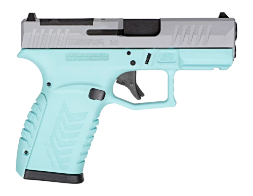 Derya DY9Z, 9mm, 3.50" Barrel, 15 RDs, Blue/Silver