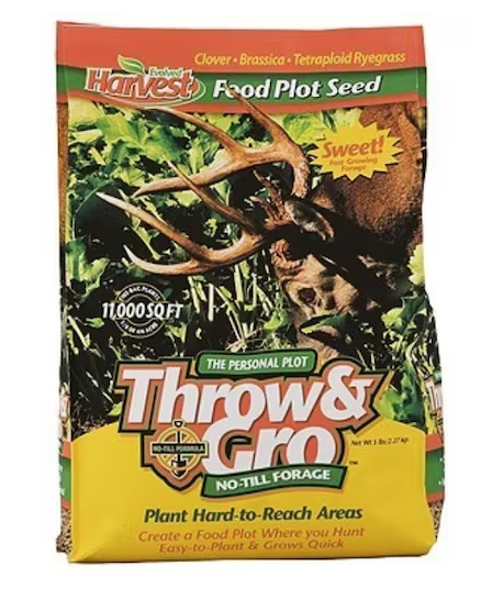 Evolved Harvest Throw & Gro Annual Food Plot Seed 5 lb
