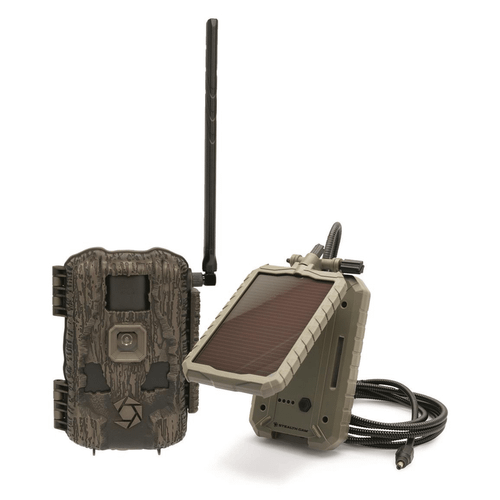 Stealth Cam Fusion MAX 2.0 Cellular Trail Camera and 3000 mAh Solar Panel