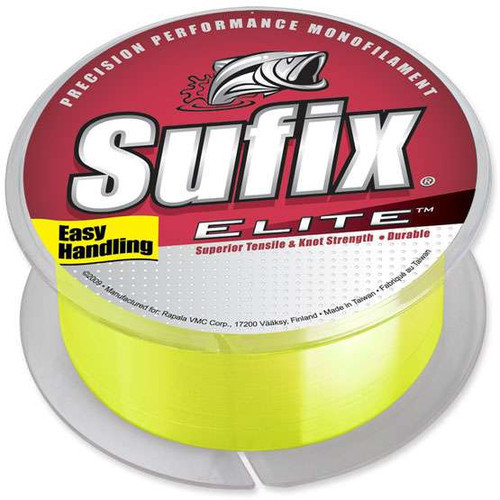 Sufix Elite 661-120Y Fishing Line Hi-Vis Yellow 20lb 330yds