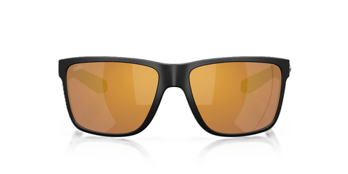 Costa Del Mar Broadbill II Polarized Sunglasses Matte Black with Gold Mirror 580G Glass Lenses