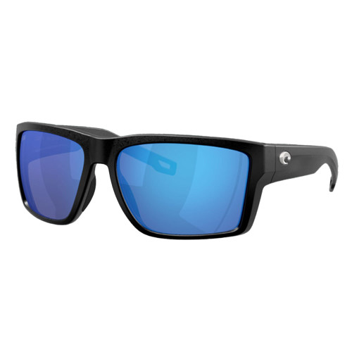 Costa Del Mar San Carlos Polarized Sunglasses NetPlus Black with Blue Mirror 580G Glass Lenses
