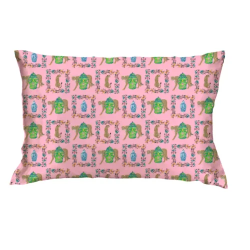 Jane Marie Purrfectly Pink Satin Pillow Case