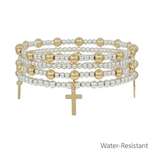 Meghan Browne Style Hali Bracelet - Silver Gold