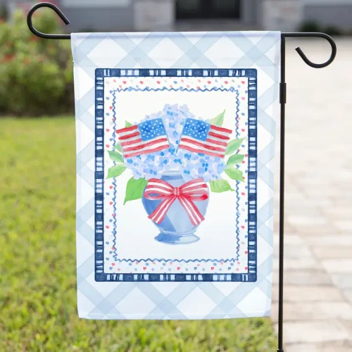 The Navy Knot Patriotic Garden Flag – American Flag Bouquet
