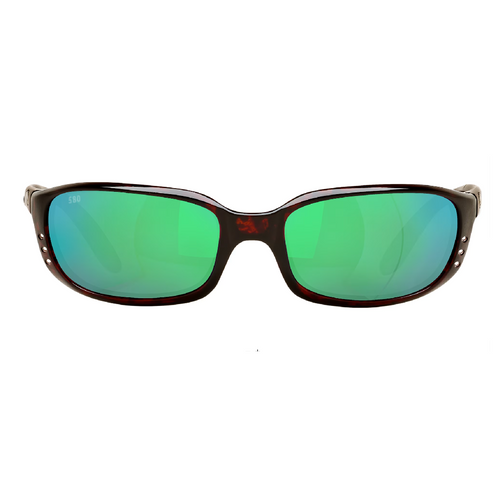 Costa Del Mar Brine 580G Polarized Sunglasses – Tortoise Frame with Green Mirror Glass Lens