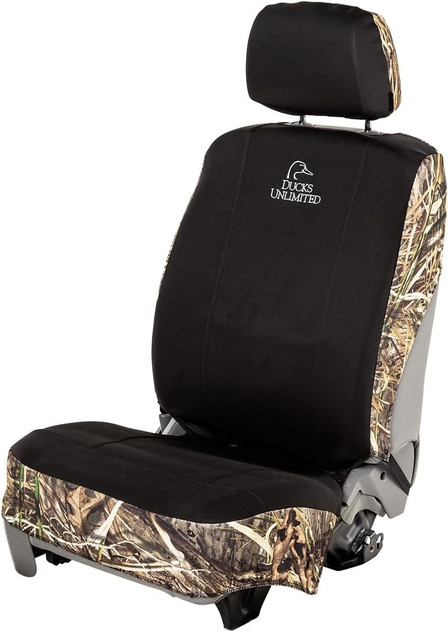 Ducks Unlimited Neoprene Seat Cover Black/Mossy Oak Shadow Black / Mossy Oak Grass Habitat