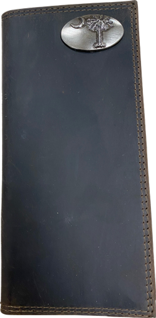 Zep-pro Crazy Horse Roper Executive Wallet - Palmetto Tree Zep-pro Crazy Horse Roper Executive Wallet - Palmetto Tree
