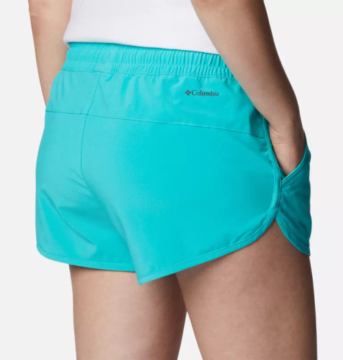 Columbia Women's Bogata Bay Stretch Shorts- Bright Aqua