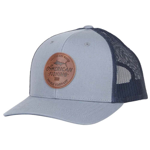 Aftco Lemonade Leather Trucker Hat-Grey