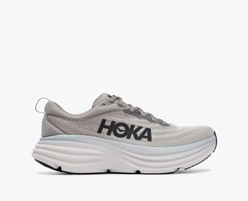 Hoka Men's Bondi 8 Running Shoe-Sharkskin/Harbor Mist