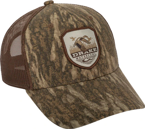 Drake Vintage Badge Mesh Back Cap - Bottomland Drake Vintage Badge Mesh Back Cap - Bottomland