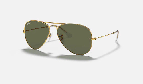 Ray-Ban Aviator Classic - Metal Gold with Green