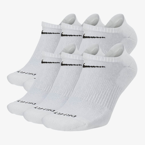 Nike Everyday Plus Cushion No-Show Training Socks - White