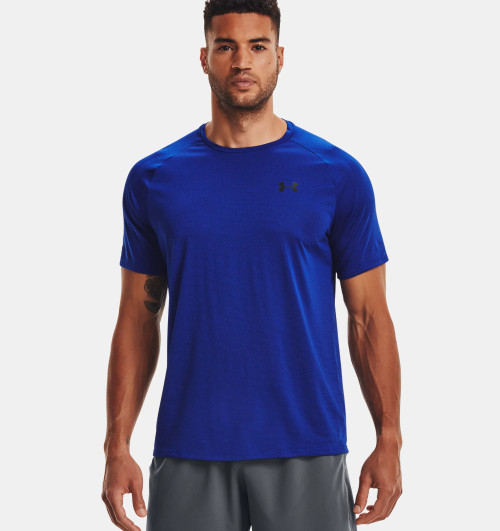 Under Armour Men's Tech 2.0 Short Sleeve T-Shirt-Royal/Black