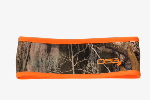 DSG Outerwear Reversible Headband-Blaze Orange. Realtree Edge