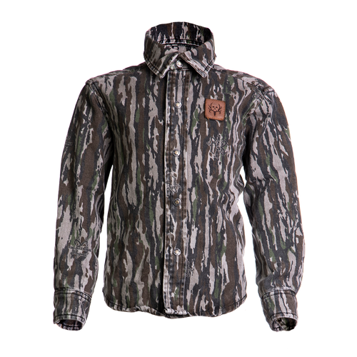 BC Raskulls Camo Long Sleeve Twill Button Up Shirt