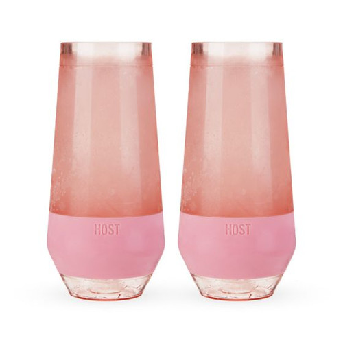 Host Champagne Freeze Cooling Cups- Blush