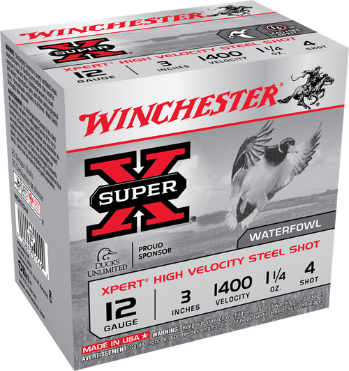 Winchester Super X 12g 3" 1400 velocity 1 1/4oz 4shot