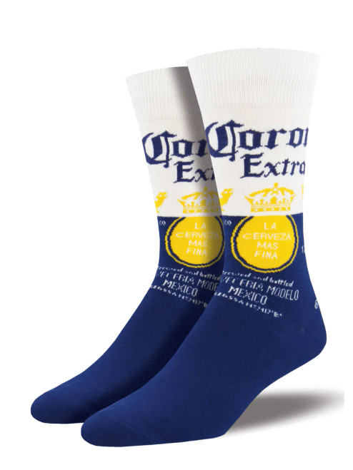 Socksmith Men's Corona Socks - Cream & Blue