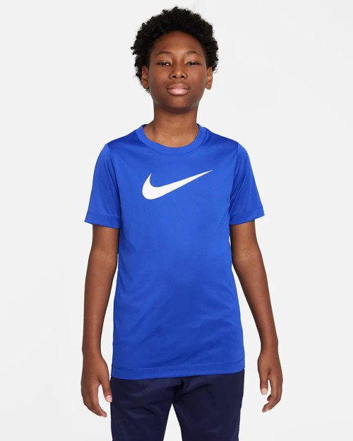 Nike Boys Dri-Fit Legend T-Shirt- Game Royal/White