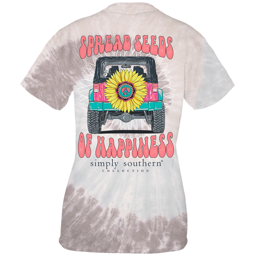 Simply Southern "Spread Seeds Of Happiness" T-Shirt- Manteo