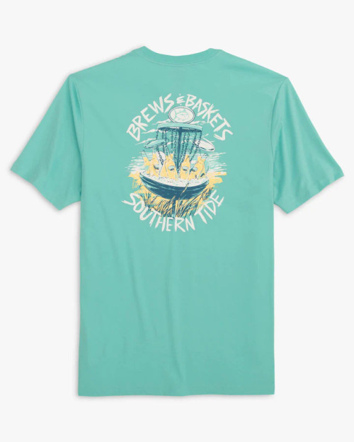 Southern Tide Men's Brews and Baskets Tee - Mint
