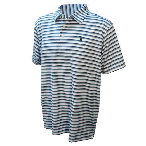 Local Boy Outfitters Seabrook Polo - Teal/Cobalt/White
