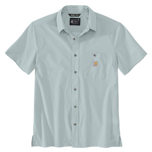 Carhartt Men's Force Sun Defender Relaxed Fit Lightweight Short-Sleeve Shirt - Dew Drop