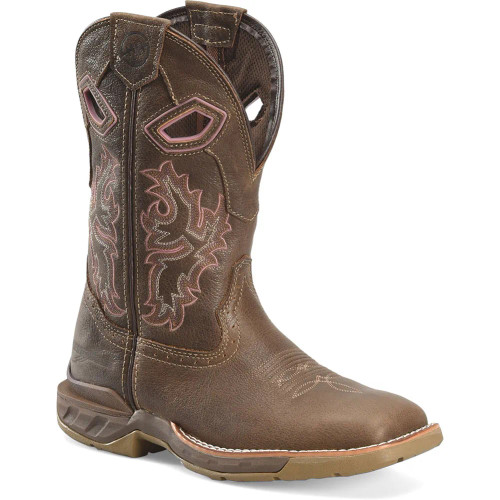 Double H Ari Women's Western Work Boots - Chaos Coco