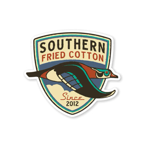 Southern Fried Cotton Duck Badge Decal