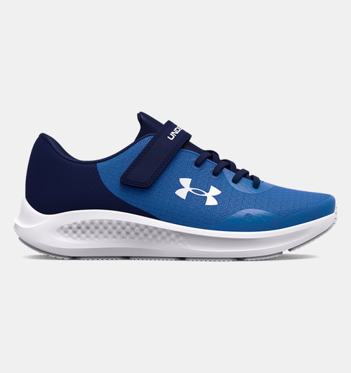 Under Armour Boys' Pre-School UA Pursuit 3 AC Running Shoes - Victory Blue / Midnight Navy / White