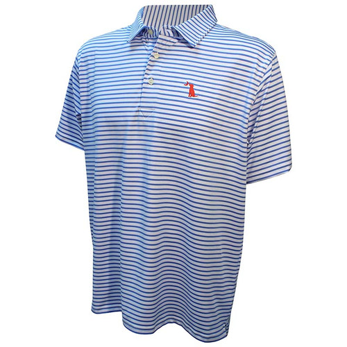 Local Boy Edisto Stripe Polo - Marina