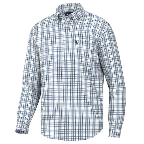 Local Boy Evans Button Down Shirt - Slate/Pruple/Blue