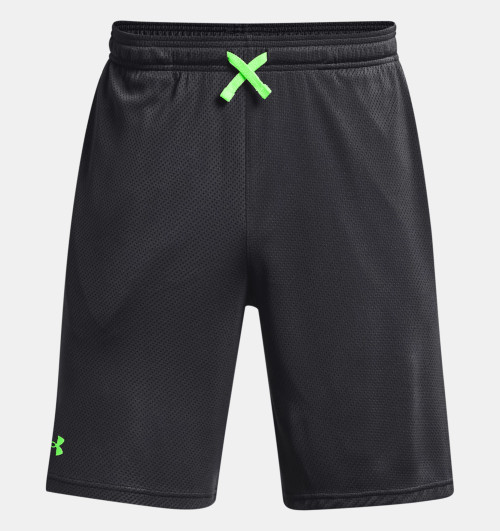 Under Armour Men's UA Tech Mesh Shorts-Grey Lime