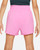 Nike Girls High-Waisted Woven Dri-Fit One Woven Training Shorts - Playful Pink