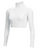 Cropped Turtleneck Bodysuit (White)