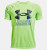 Under Armour Boys' UA Tech Hybrid Print Fill Short Sleeve-Quirky Lime/Cruise Blue