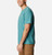 Columbia Men's Thistledown Hills Short Sleeve Shirt-Electric Turquoise, Collegiate Navy