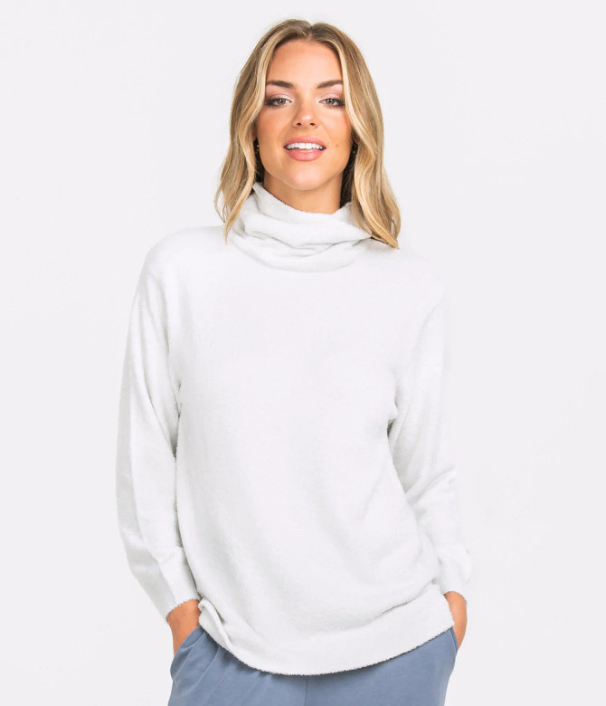 Southern Shirt Co. Dreamluxe Turtleneck Sweater-  Lightbeam