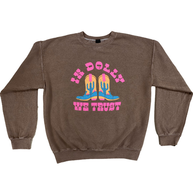 Sweet Claire Dolly Mineral-Washed Sweatshirt