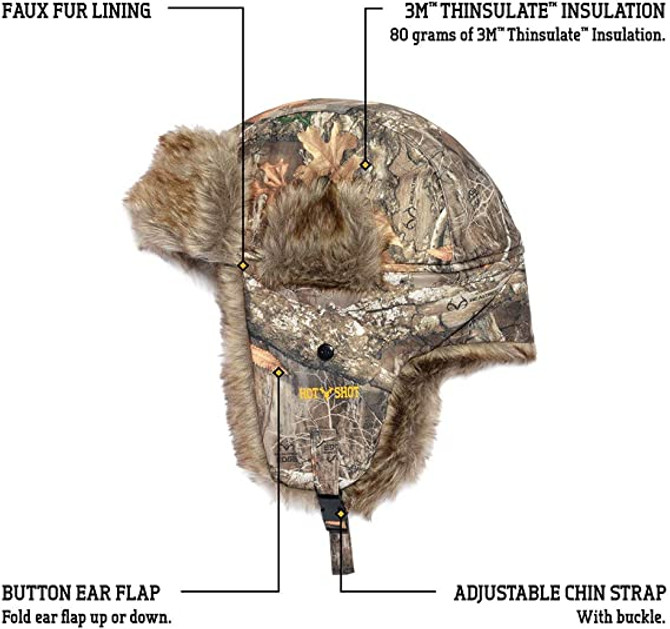 Hot Shot Men's Camo Sabre Trapper Hat