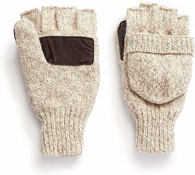 Hot Shot Men's Ragg Wool Pop Top Fingerless Glove