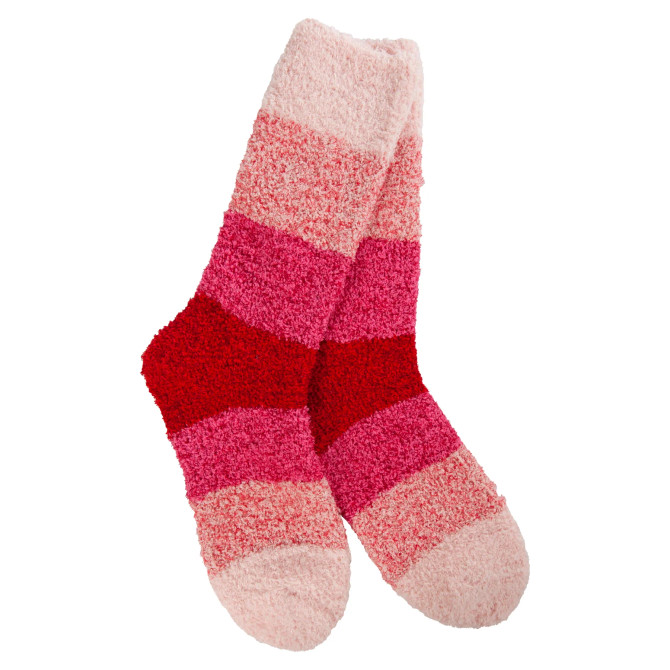 World's Softest Socks Women's Cozy Crew- Pink Ombre